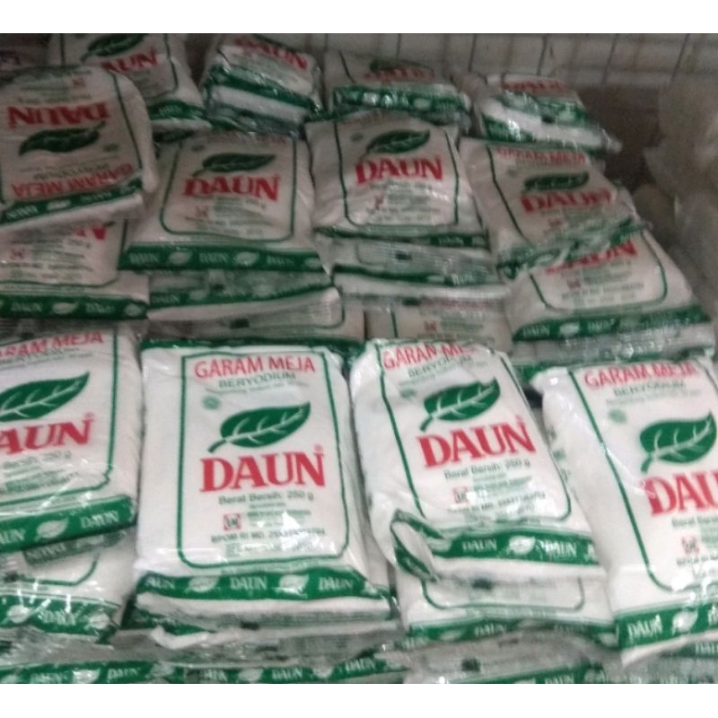 Garam Daun ASLI ber yodium  -Garam meja halus+Garam Daun LEGENDARIS Sejak Dulu +Garam Daun ecer