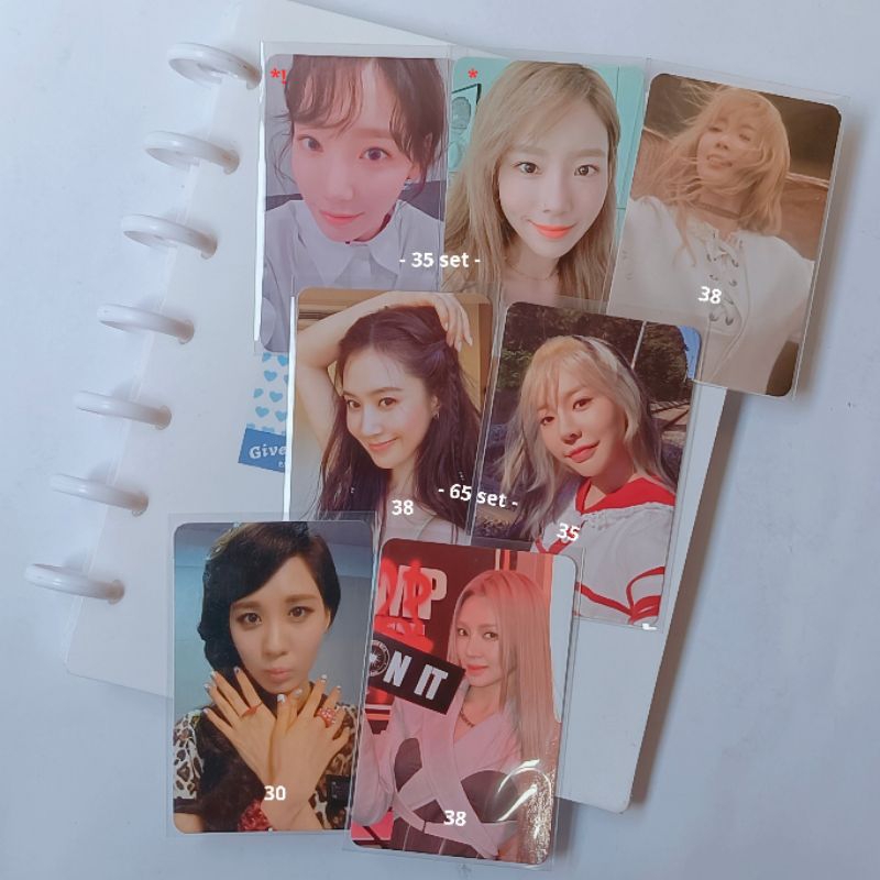 photocard pc official taeyeon yuri sunny seohyun hyoyeon snsd stamp on it i purpose my voice deluxe 