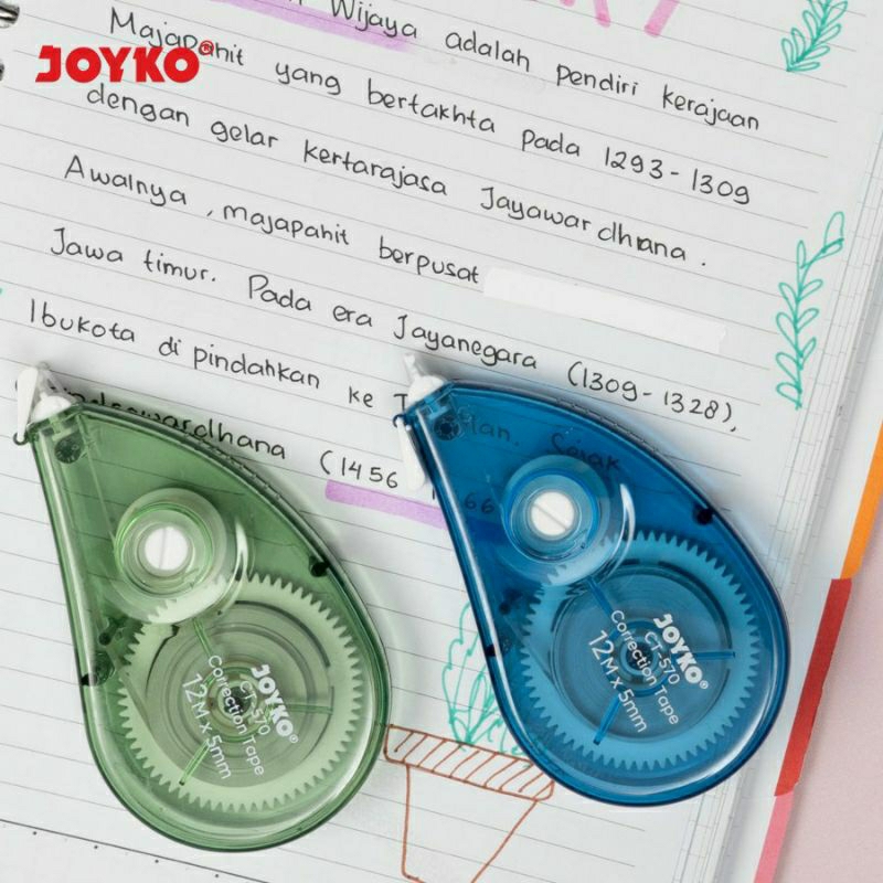 

Pita Koreksi Correction Tape Joyko CT-570 12M x 5mm 12pcs