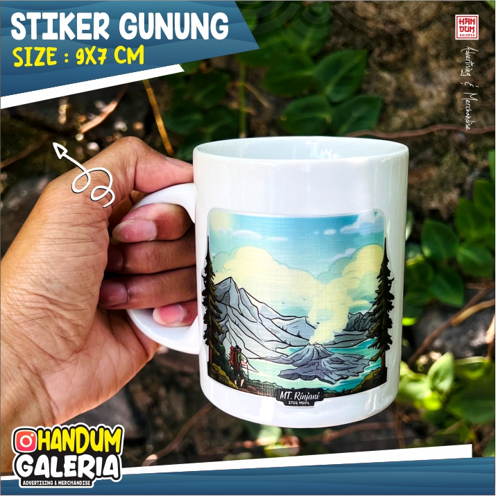 

STIKER GUNUNG DI INDONESIA BAHAN TEBAL ANTI AIR ANTI LUNTUR STICKER GUNUNG