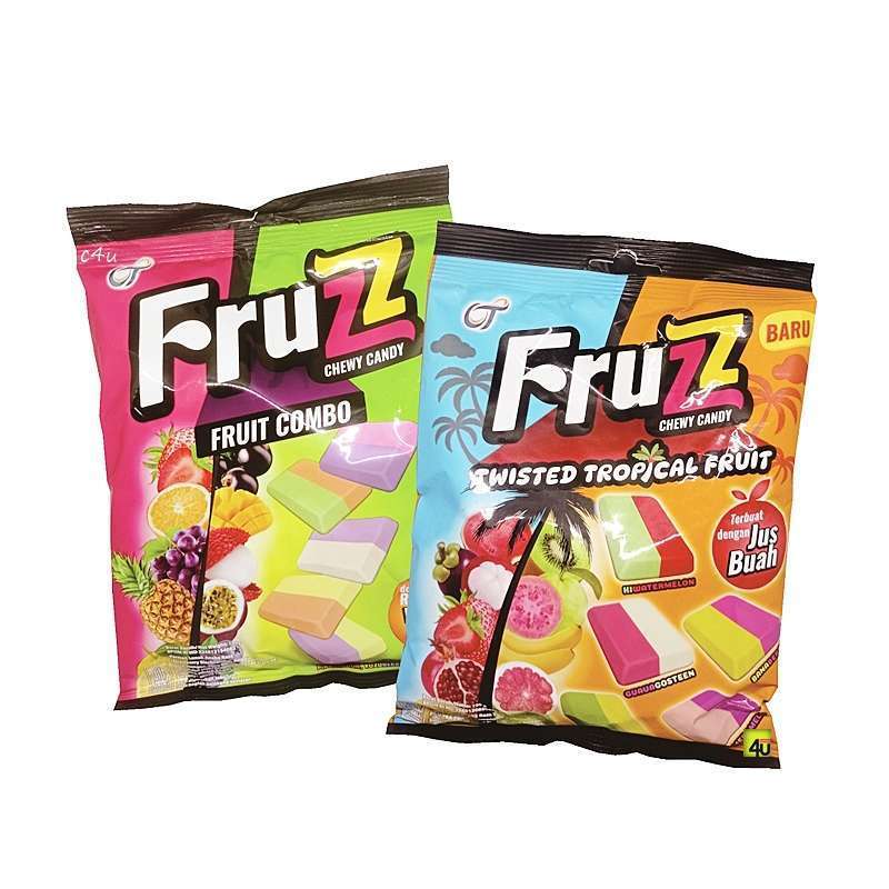 

FRUZZ Permen Fruit Combo / Tropical Fruit Chewy Candy 100 Gram