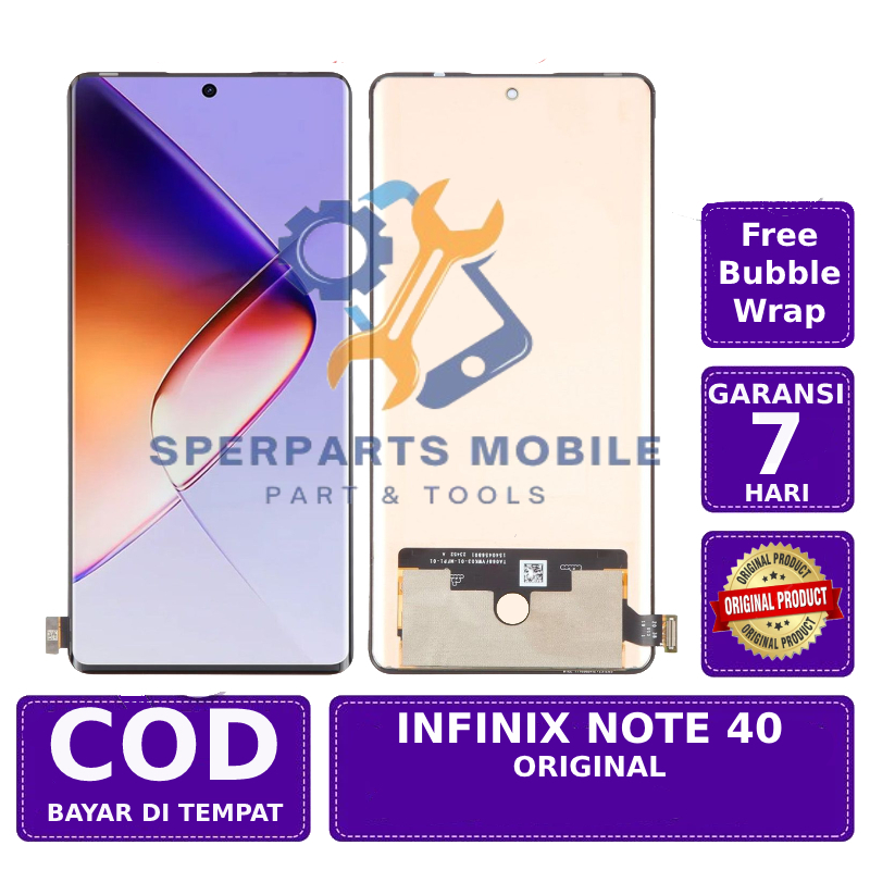 LCD TOUCHSCREEN INFINIX NOTE 40 ORIGINAL FULLSET GARANSI FREE LEM