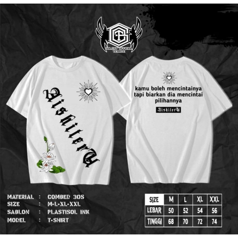 KAOS PSHT AISHITERU / KAOS TERATE AISHITERU TERBARU COWO CEWE / SABLON PLASTISOL