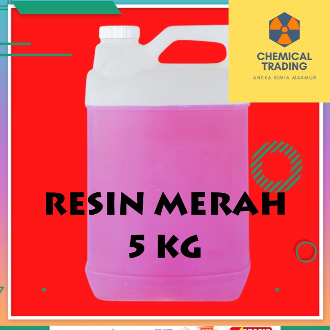 Resin Merah  Resin Fiberglass  Resin Merah 5kg  Resin Fiber