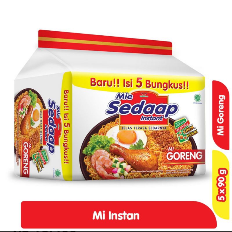 

Sedaap Mie Instan isi 5×90g