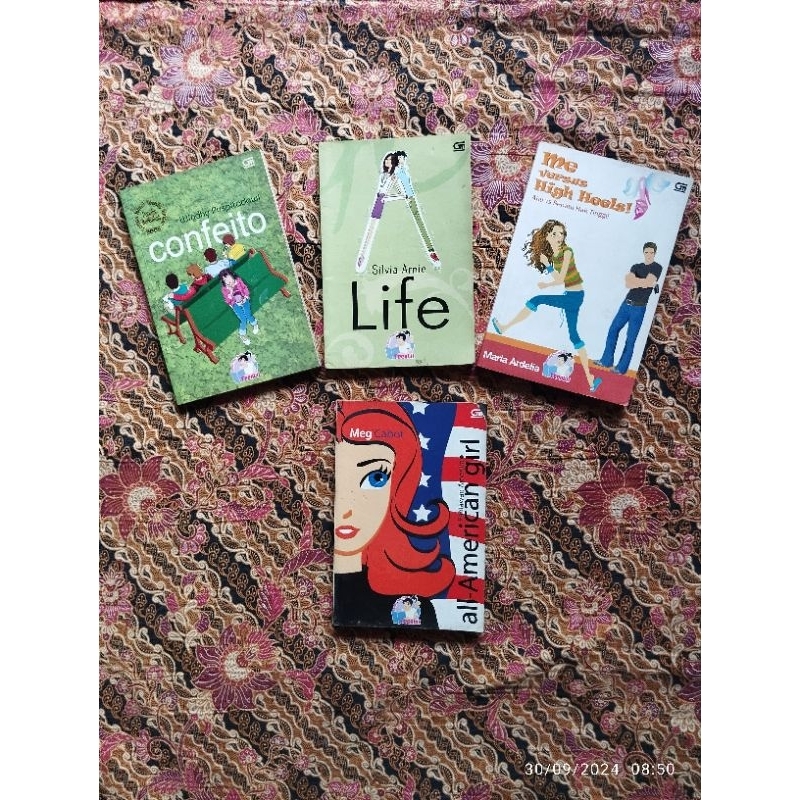 Buku Novel Remaja TeenLit; A LIFE, ALL-ANERICAN GIRL, ME versus HIGH HEELS, U - TURN, SUMMER BREEZE,
