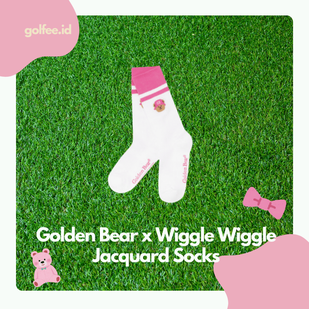 [Golf Accessories, Socks] Golden Bear x Wiggle Wiggle Jacquard Socks