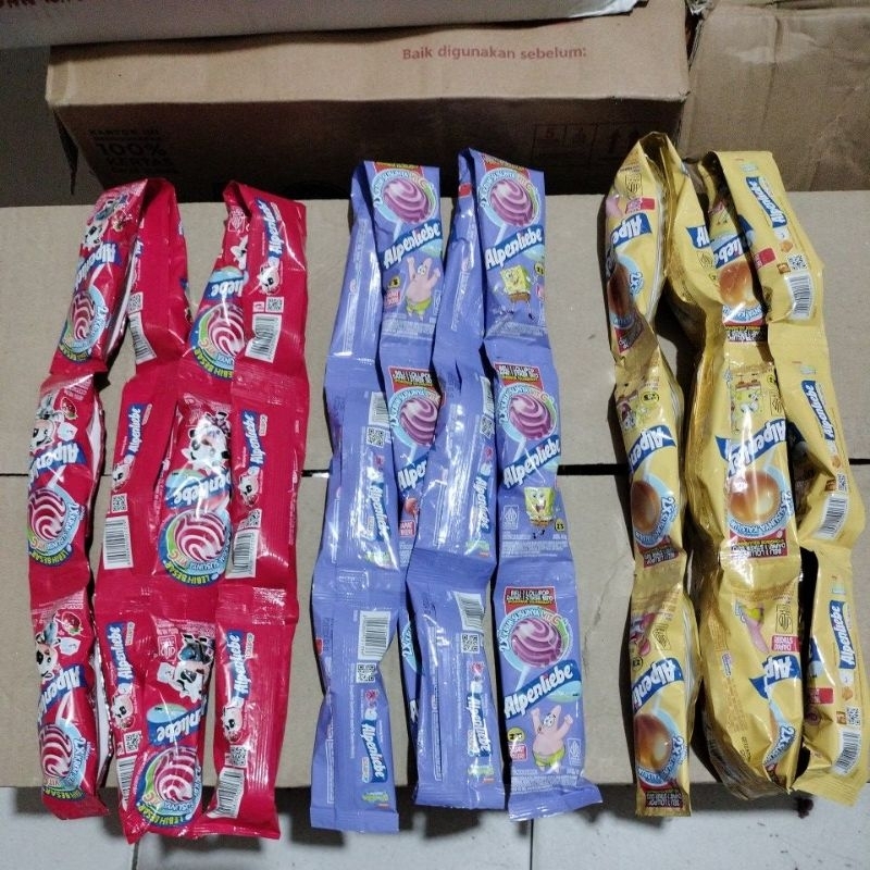 

Alpenliebe kini 3 varian rasa harga 1 renteng 10 pcs