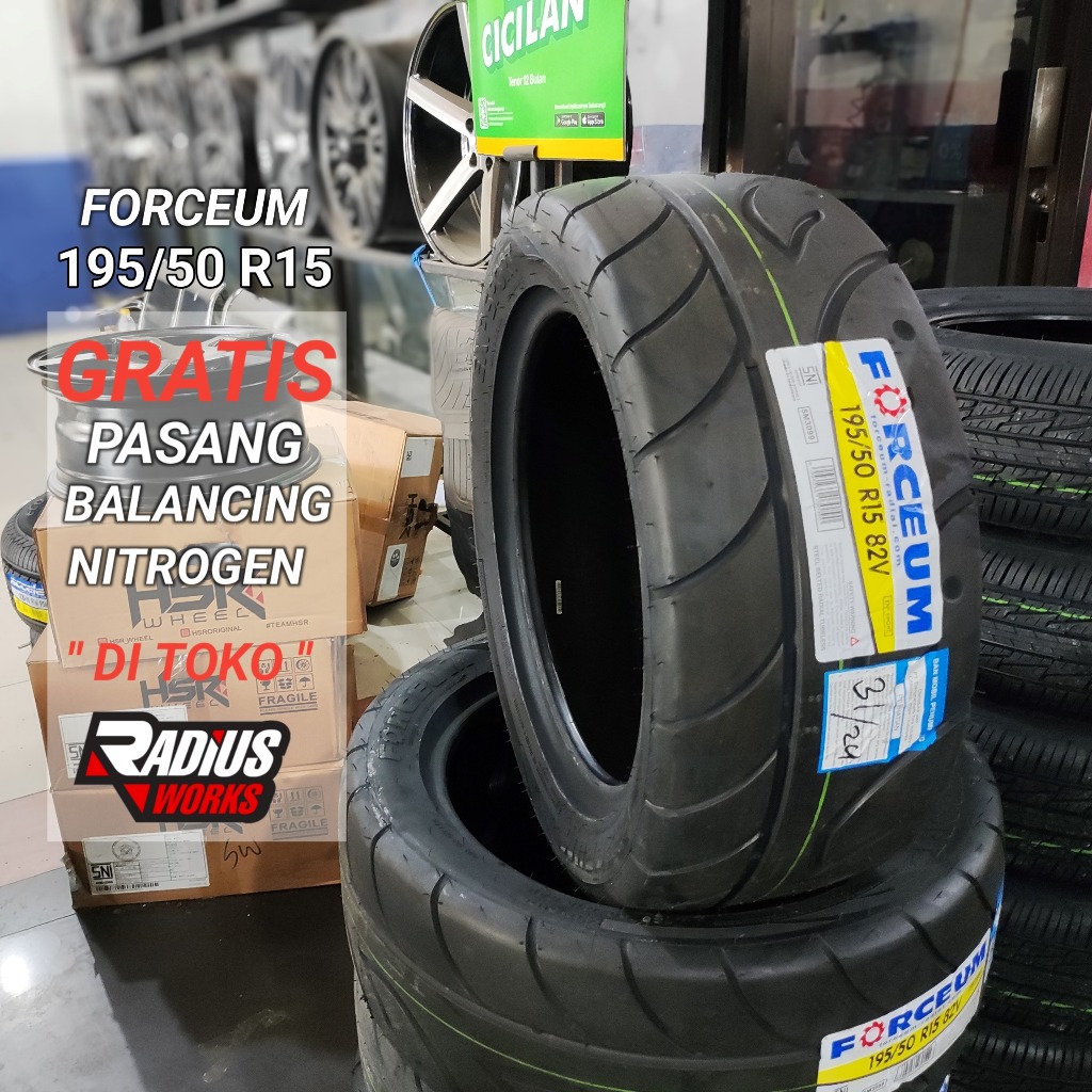 Ban mobil semi slick 195 50 R15 forceum exp sport