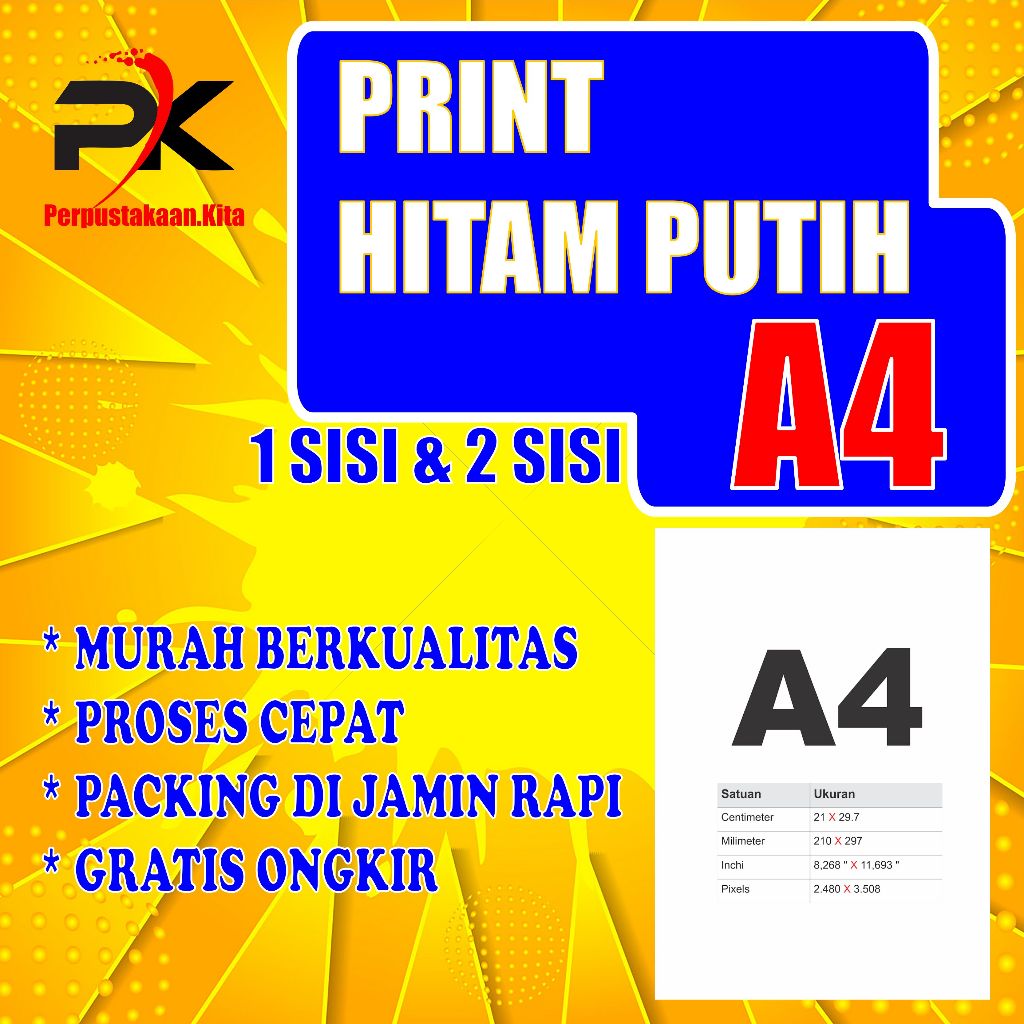 

JASA PRINT HITAM PUTIH HVS 75gr dan 80gr