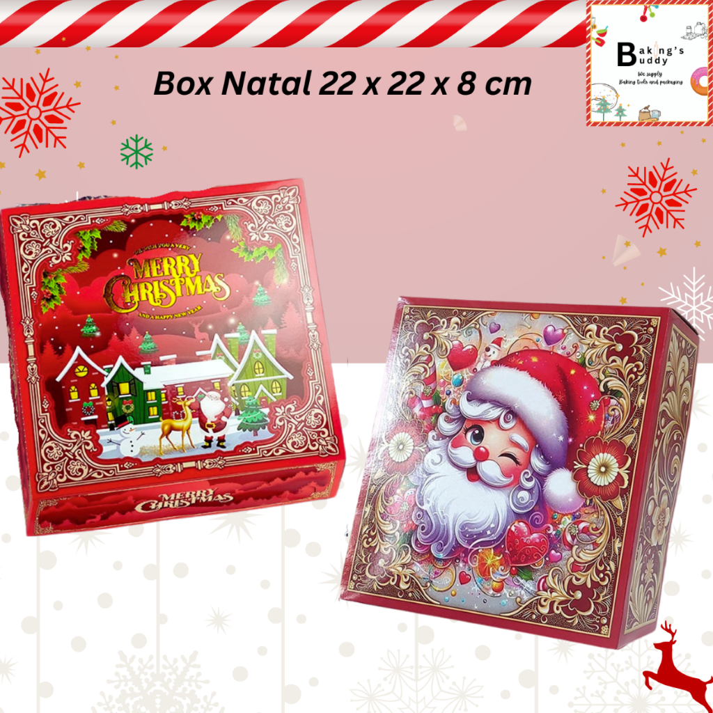 

Box Dus Kotak Natal 22x22x8 cm