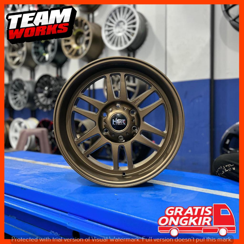 VELG RALLY LOOK MOBIL PAJERO FORTUNER DMAX ISUZU MUX R18 HSR BOROKO BLY01 BRONZE VELAG RING 18