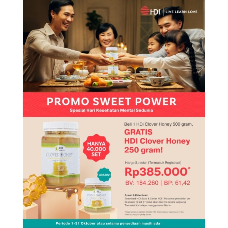 

CLOVER HONEY 500g KG ORIGINAL TERMURAH