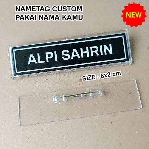 

Name Tag Nama Dada Aklirik Insert Paper Murah Berkualitas Medan