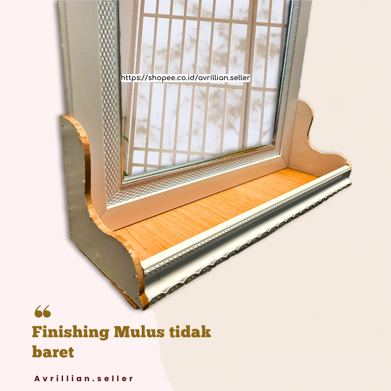 Cermin Dinding Aesthetic Tolet Rias Rak Cermin Kosmetik Dekorasi dinding minimalis Plus Frame