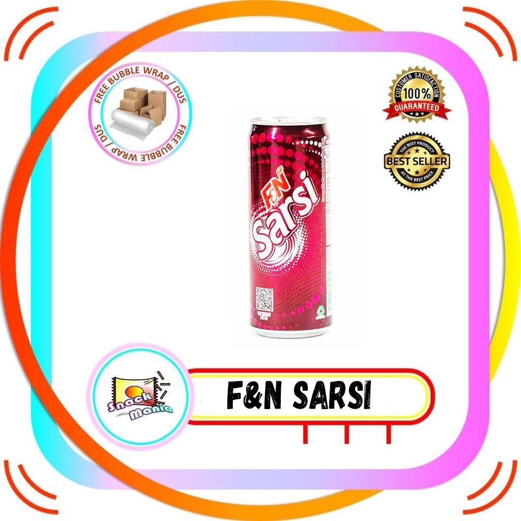 

F&N Sarsi Soda Rasa Sarsapilla Kaleng ~ 325 ml Soft Drink