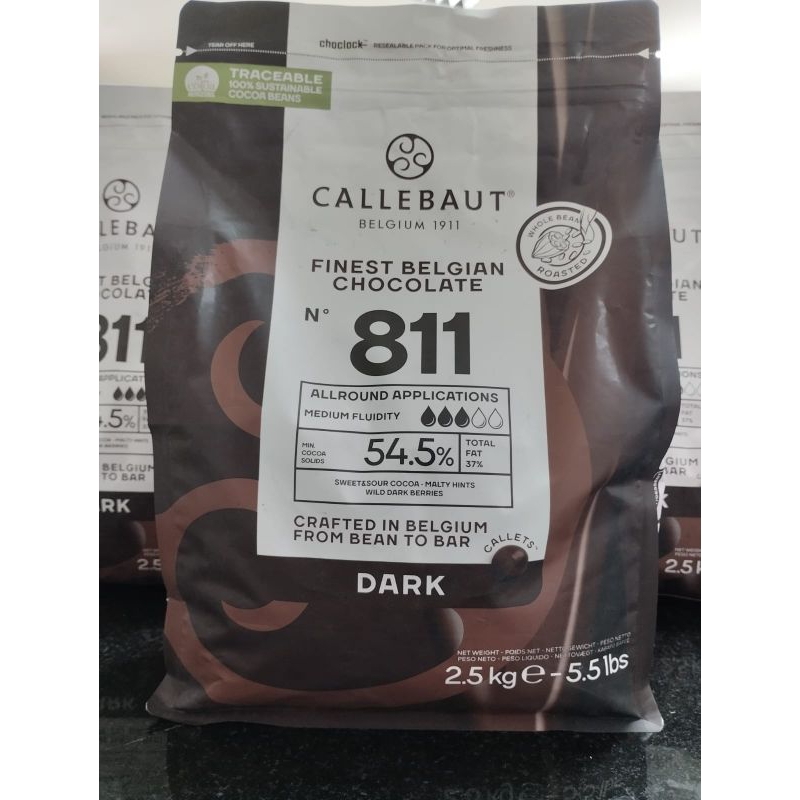 

Callebaut 811 Dark Chocolate Couverture 54,5%