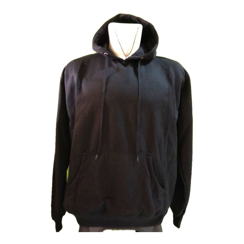 Sweater Hoodie Pria/Wanita Polosan Hitam