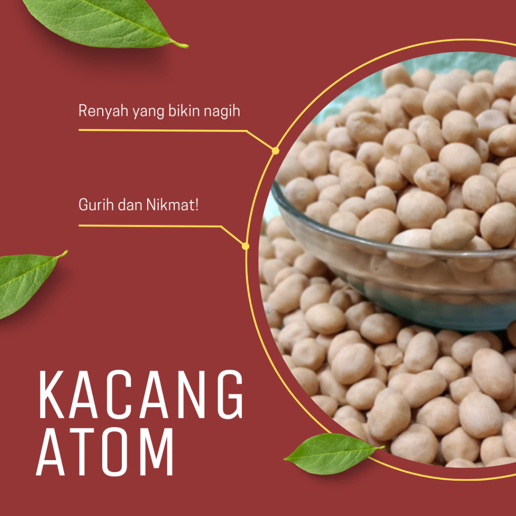 

Kacang Atom Telur Homemade Kiloan Kemasan 100gr/50gr by rumahsnack