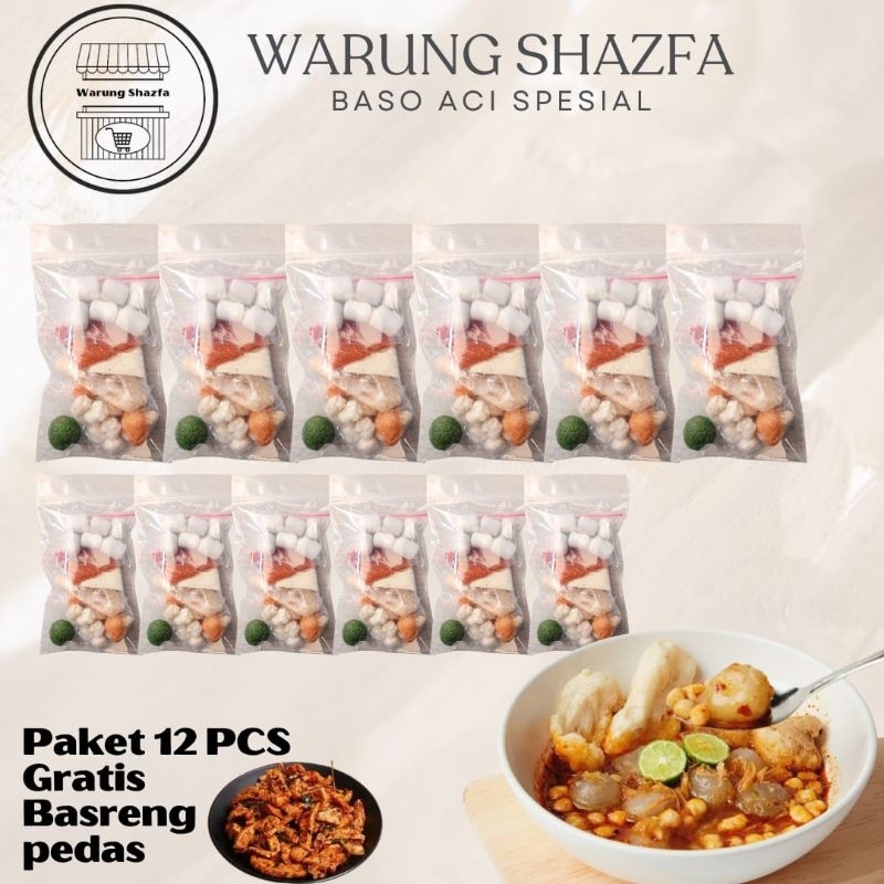 

BASO ACI ENAK MURAH / BACI / PAKET MURAH BASO ACI 12 BUNGKUS GRATIS BASRENG PEDAS