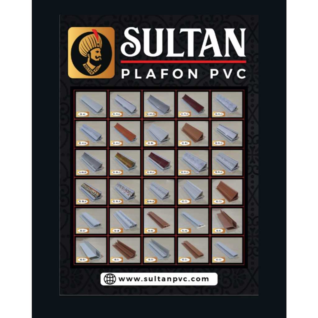 Lis Plafon Pvc Lis Dinding Panjang 4 meter Perbatang Berkualitas Banyak Pilihan