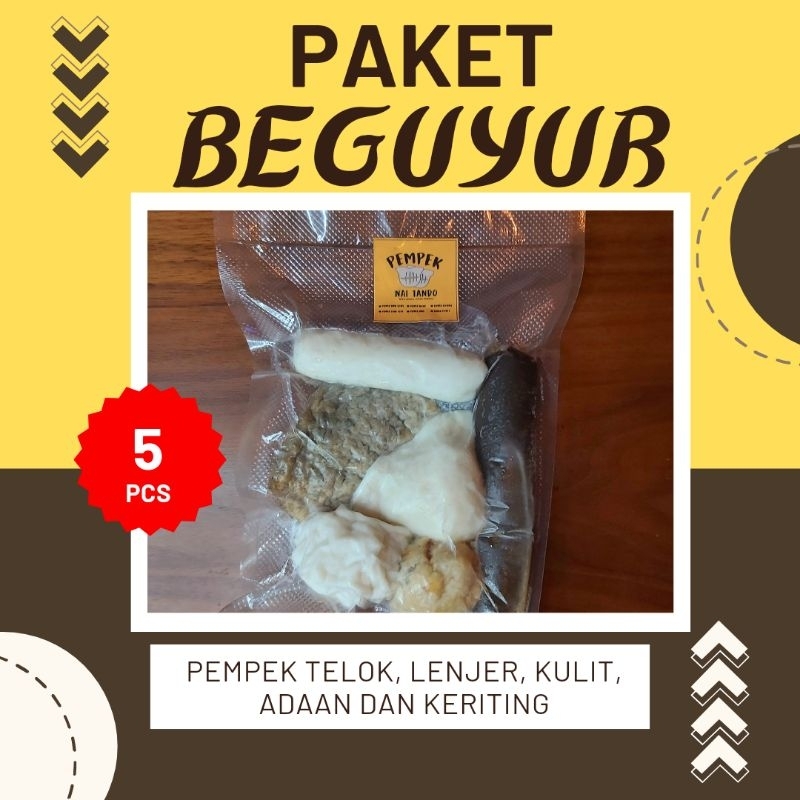 

Pempek Palembang 5 pcs (Paket Sekewet)