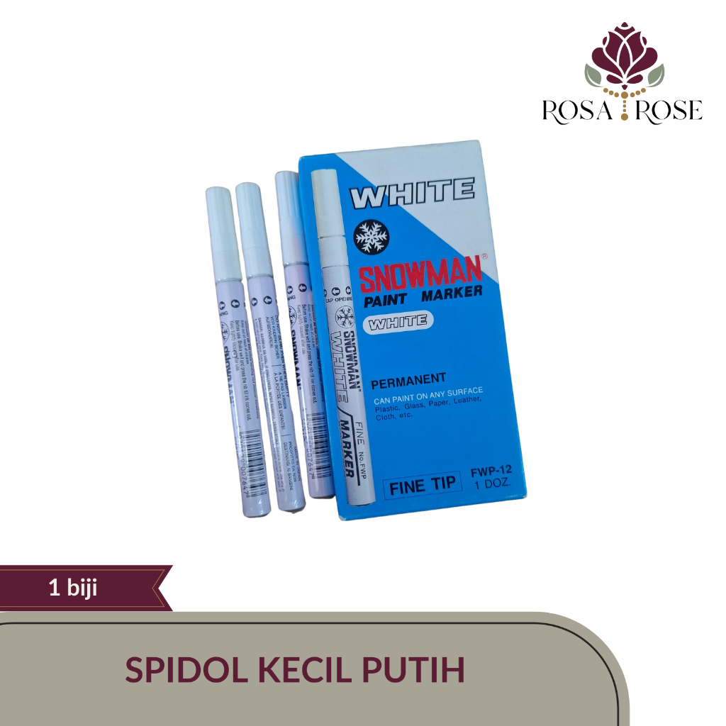 

Spidol permanen / permanent marker / paint marker putih FWP-12 Fine Tip Snowman