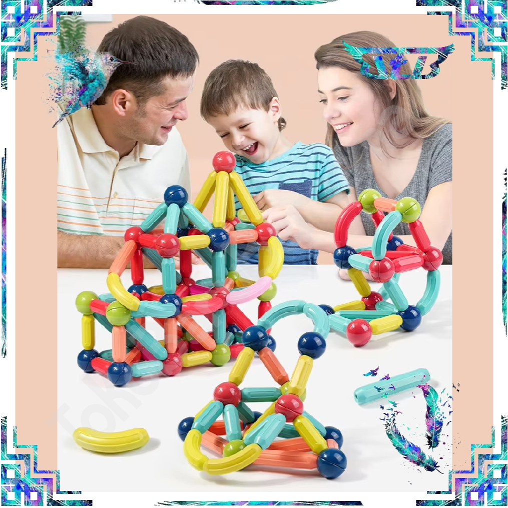 

TBB 25/36/42/64 DIY Mainan Magnet Stick Balls Magnetic Building Blocks Puzzle Kreatifitas Toys T040