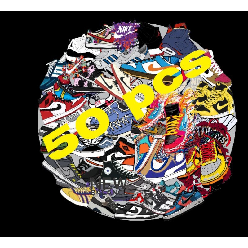

Stiker Sepatu Sneakers dapat 50pcs