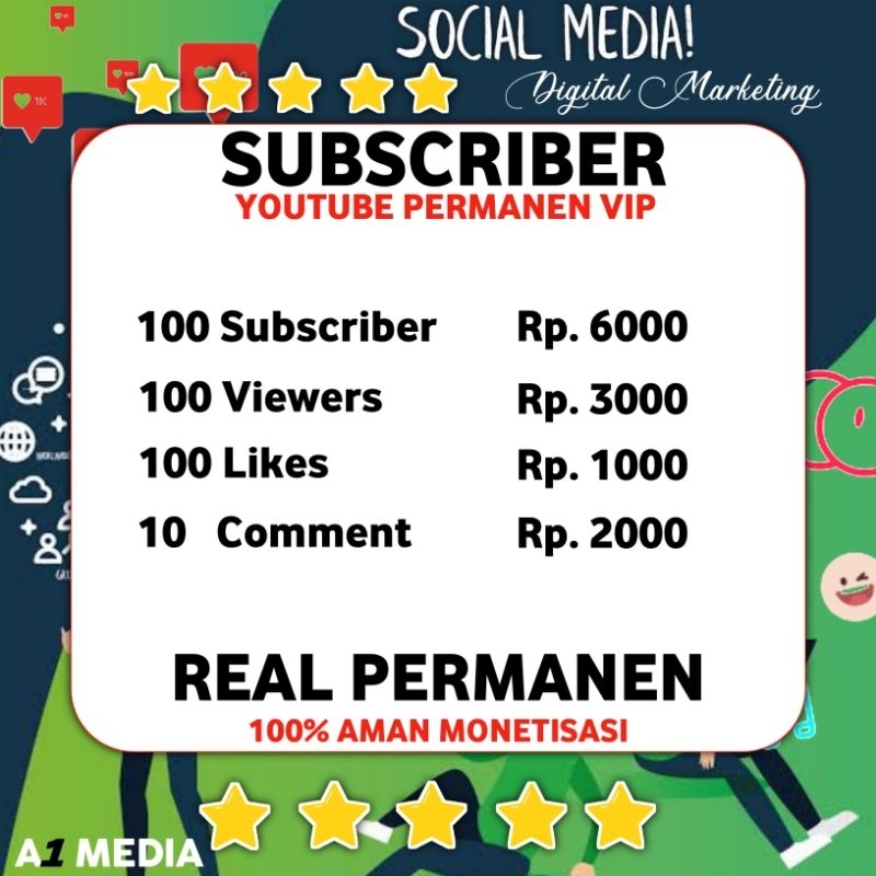 100 VIEW YOUTUBE TERMURAH BERGARANSI | SUBSCRIBE YOUTUBE PERMANEN HIGH QUALITY