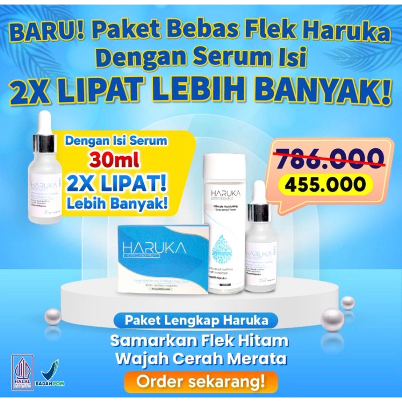 PAKET HARUKA SKINCARE BRIGHTENING HARUKA SKINCARE