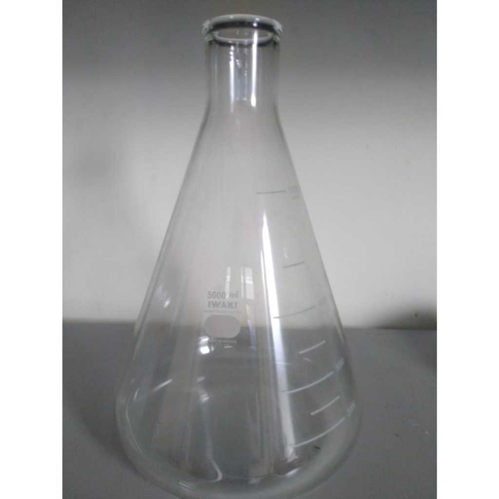 Erlenmeyer Kaca 5000 ml Iwaki