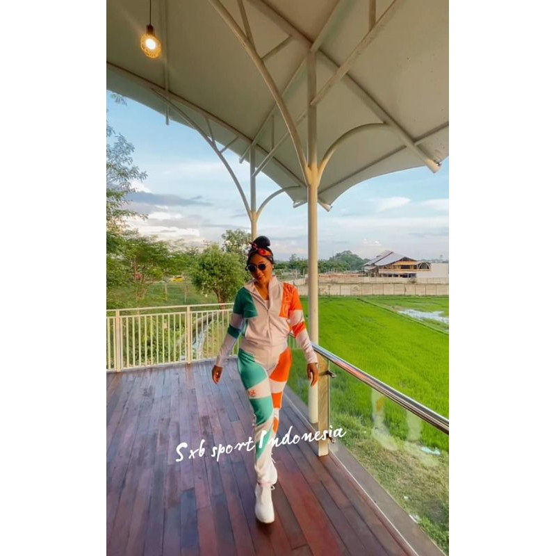 BAJU SENAM , STELAN AEROBIC SXB SPORT ALBASTRU