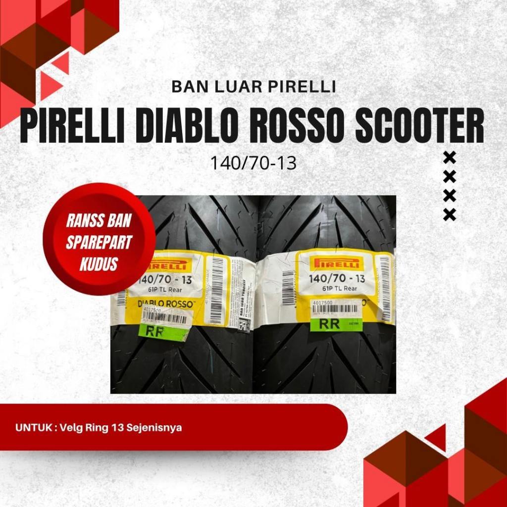 BAN LUAR PIRELLI DIABLO ROSSO SCOOTER 140/70-13