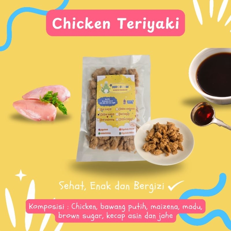 

PippoFoods - Chicken teriyaki - Kidsmeal, siap saji, mpasi, bekal anak, lauk sehat, non msg, lauk instant