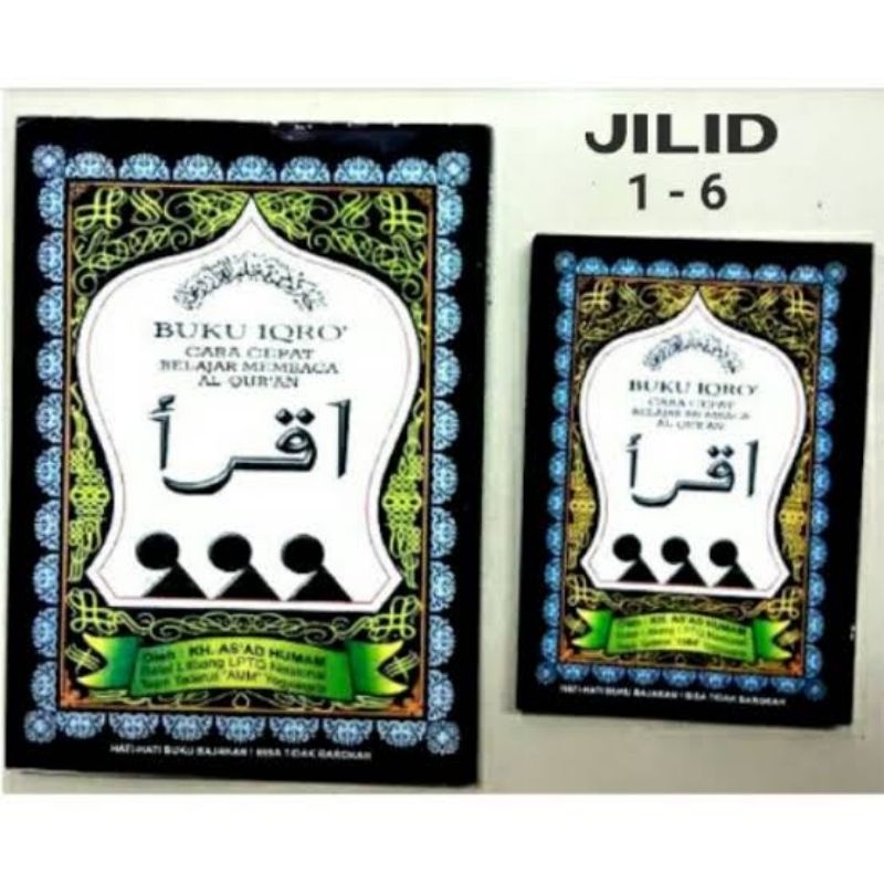 IQRO BESAR-KECIL / BUKU IQRO 1-6 LENGKAP