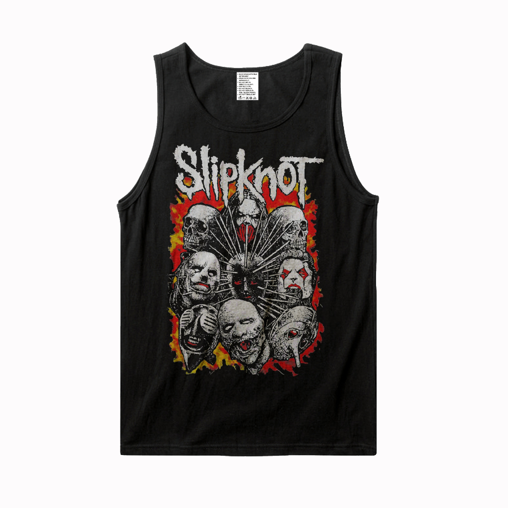 24S / KAOS LEKBONG MUSIC SLIPKNOT - MASK / LEKBONG MUSIC / KAOS MUSIC / KAOS BAND / KAOS TANKTOP