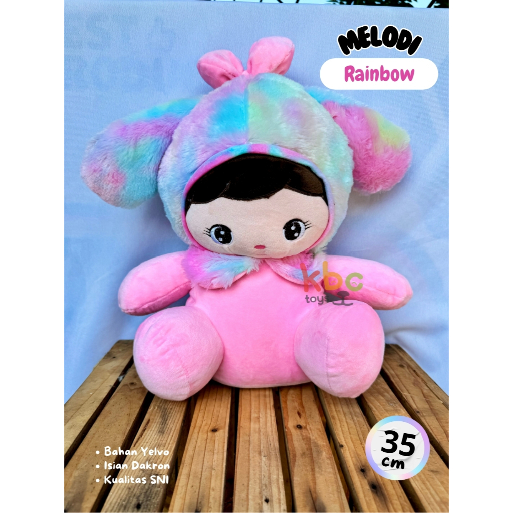 Boneka Melody Rainbow Boneka Sanrio My Melody Boneka Hadiah Anak Sanrio
