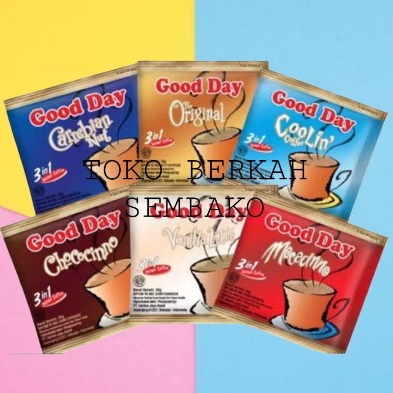 

(RENCENG) GOOD DAY Kopi Aneka Rasa 20gr Isi 10Pcs