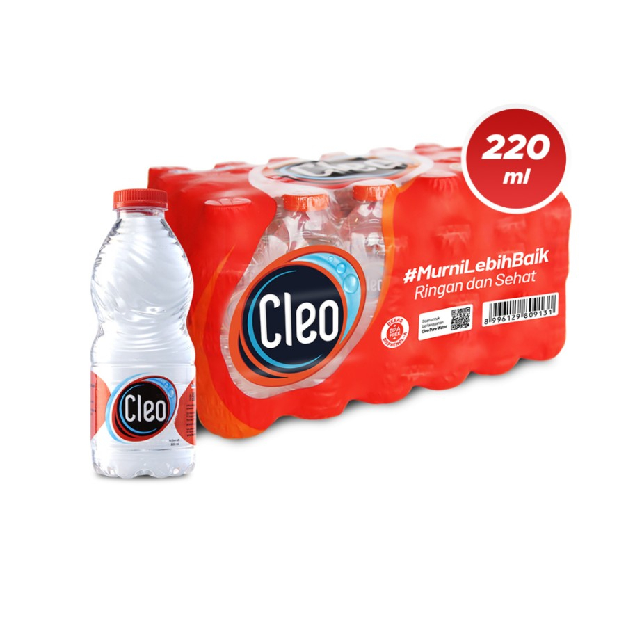 

Air Minum Cleo Mini 220ml Purified Drinking Water