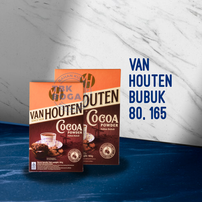 

Van Houten Bubuk ( 80, 165 gr ) Kakao Cocoa Dark Coklat Cacao Kokoa Powder