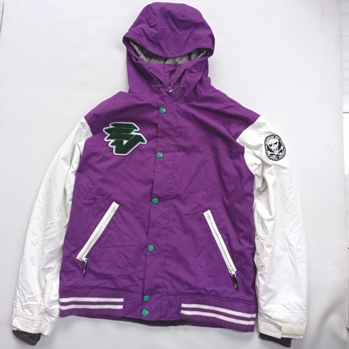 estivo outdoor snowboard jacket twotone varsity waterproof gorpcore