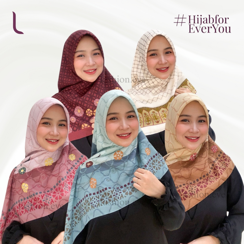 Elzatta Hijab Kerudung Segi Empat Motif Premium Kaila Series Diskon Terbaru 2024 Bahan Premium