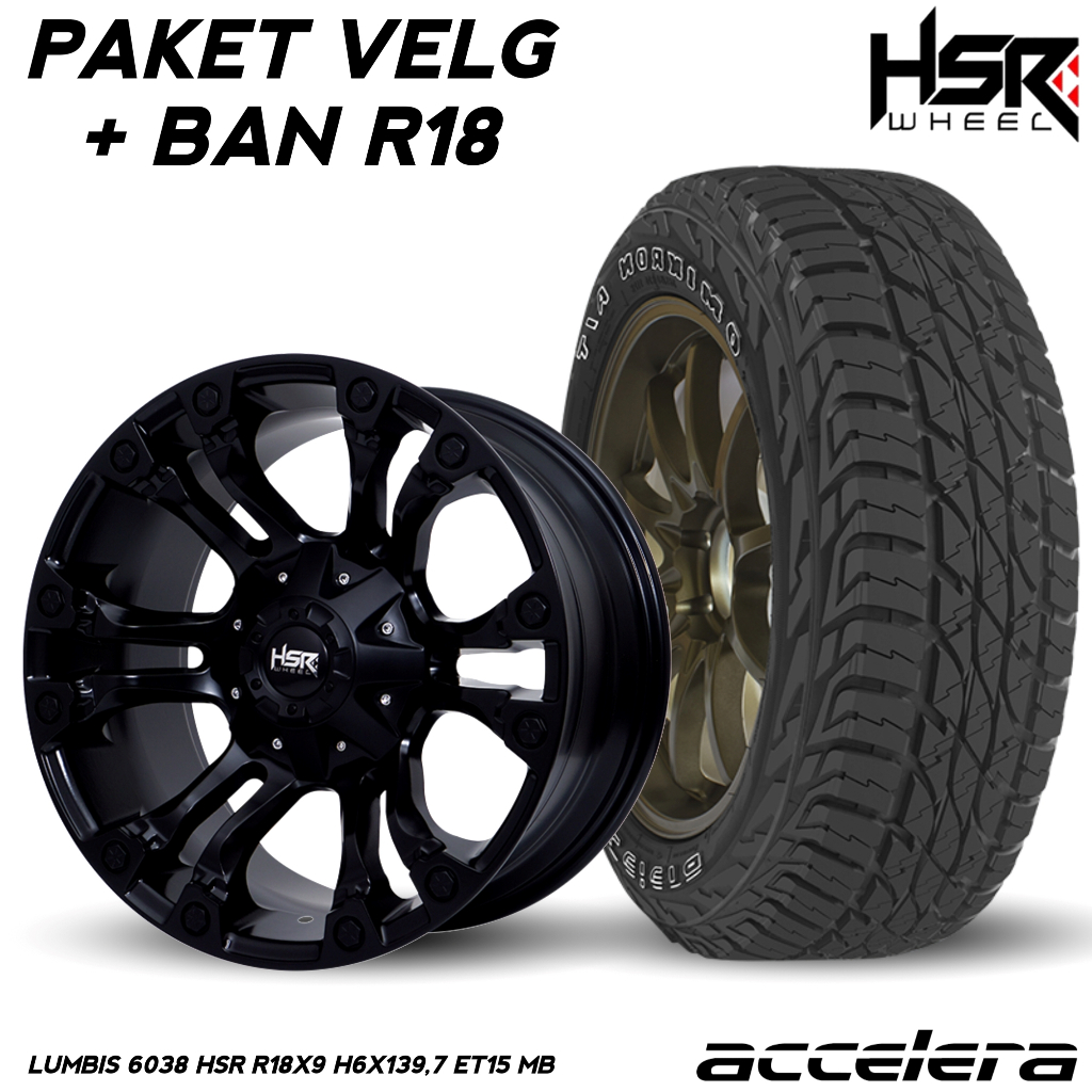 Fullset velg plush ban untuk pajero fortuner hilux raptor hsr lumbis semi offroad