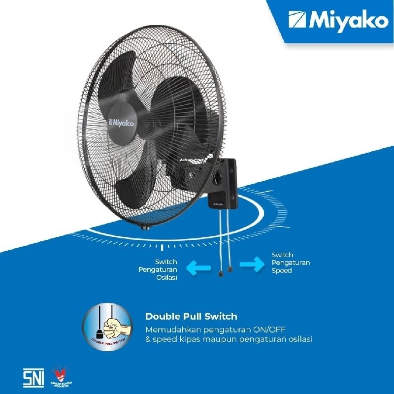 Kipas Angin Dinding Besi 18 Inchi Miyako KDB 18