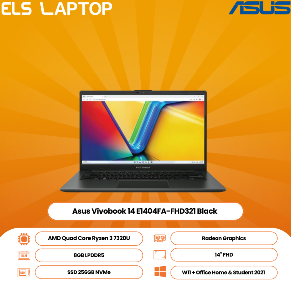 Asus Vivobook 14 E1404FA-FHD321 Black