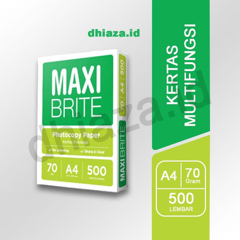 

Kertas A4 Maxi Brite 70gsm 1Rim