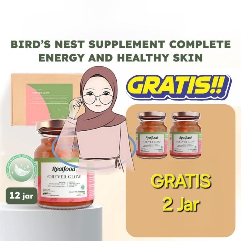 

Realfood Forever Glow program 12 hari gratis 2 JAR Sarang Burung Walet