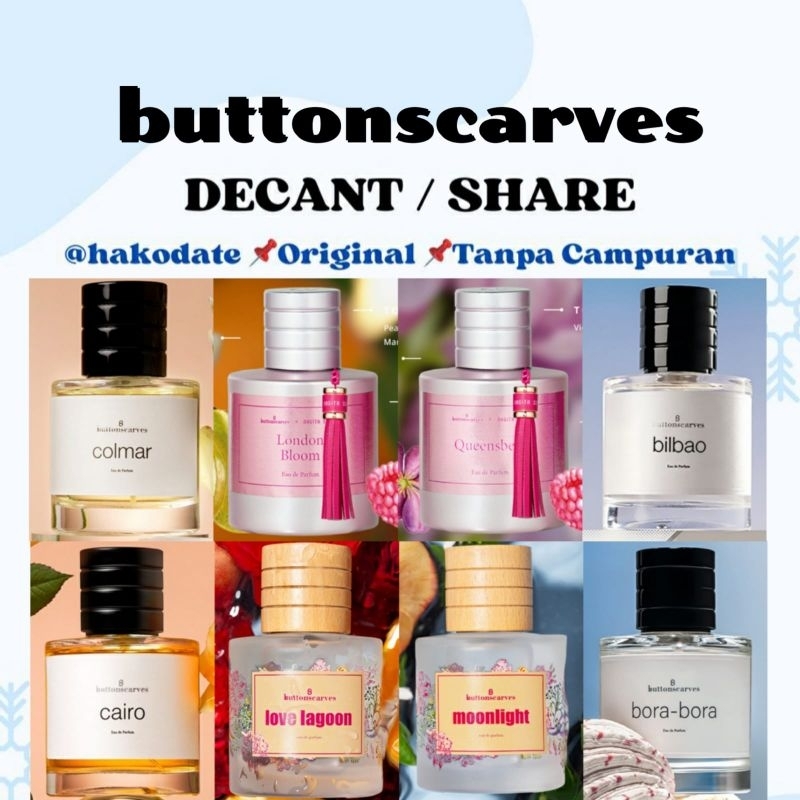 Decant Share Buttonscarves Parfum London Bloom Queensberry The Royals Summer Wonderland Love Lagoon 