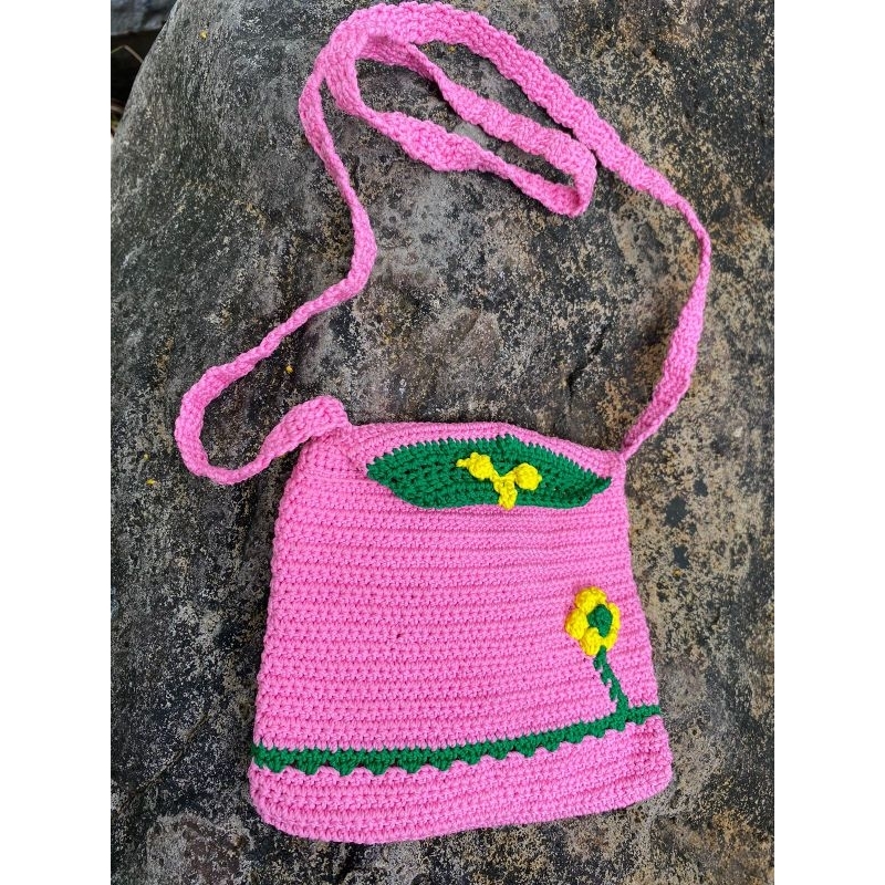 Tas Rajut Anak/ Tas Rajut Wanita/ Tas selempang/ Tas rajut traveling/ tas rajut fashiont
